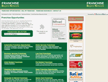 Tablet Screenshot of franchisebuyersnetwork.com